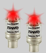 Neon Lighted Valve Caps - RED