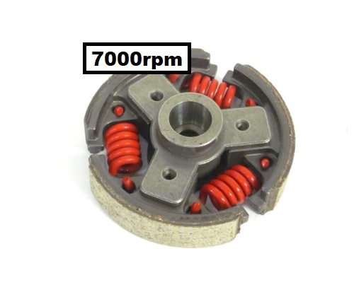 Clutch Assembly, 42cc and 46cc engines, RED SPRINGS