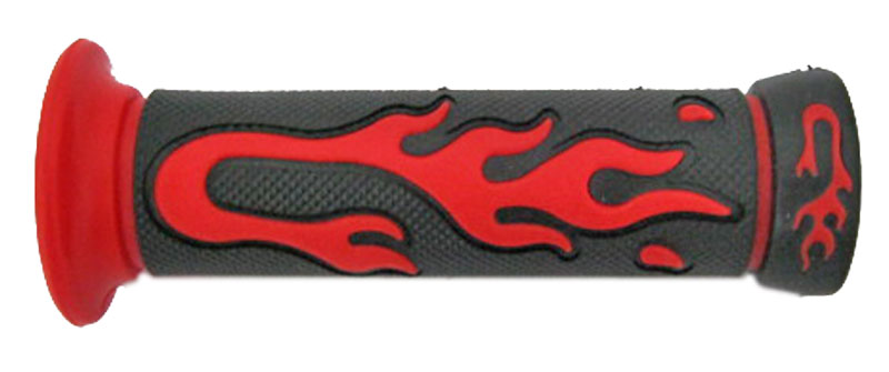Flame Thru Grips RED